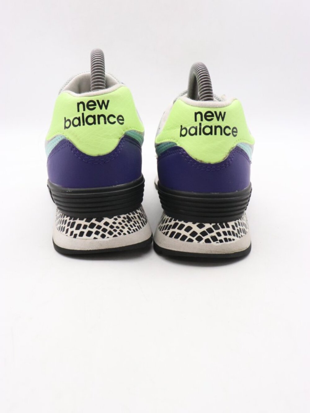 New Balance 574 Virtual Violet Sneakers Women's 8 B Multicolor Leather Shoes - Picture 5 of 9